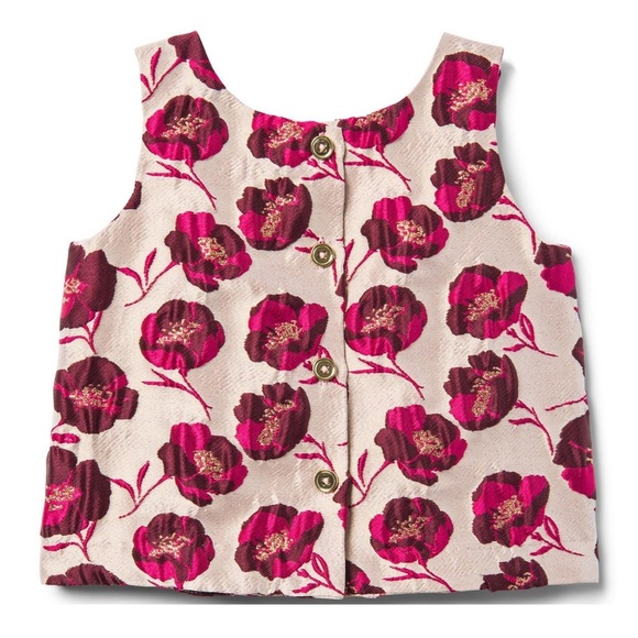 Janie and Jack metallic floral jacquard top - Picture 2 of 9